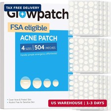 504 Counts 4 Sizes Hydrocolloid Pimple Patches for Face Acne patch bulk, zit s