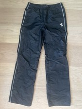 PLACE SPORT BOYS TRACK GYM SPORTS ATHLETIC LINED REFLECTIVE PANTS Black XL 14
