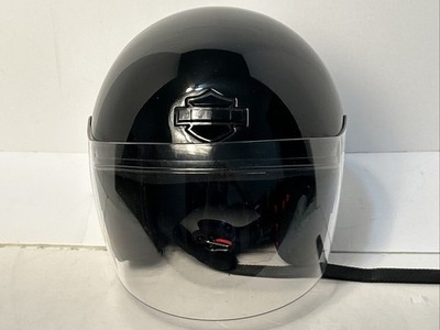 Harley Davidson JET II 3/4 Open Face Helmet W/Face Shield & Bag Size S Excellent
