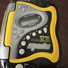 Sony Sports Walkman WM-FS220 AM/FM Radio Cassette Tape Mega Bass Player Works