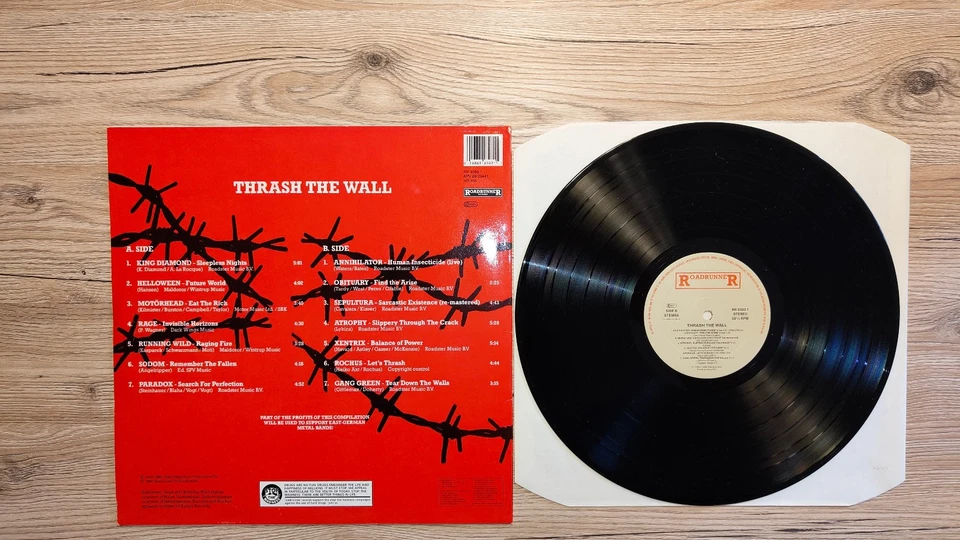 Thrash the Wall   12" Vinyl Compilation Roadrunner 1990 VG+++ - Bild 3 von 4