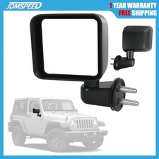Black Pair Manual Side Mirrors For 2007-2017 Jeep Wrangler Jk Left Right New Black Pair Manual Side Mirrors For 2007-2017 Jeep Wrangler Jk Left Right New