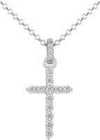 Jacques Lemans - Kette Kreuz Sterlingsilber Mit Zirkonia - SV-C253A