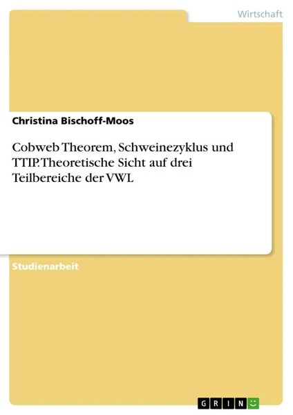 Christina Bischoff-Moos | Cobweb Theorem, Schweinezyklus Und Ttip....-image