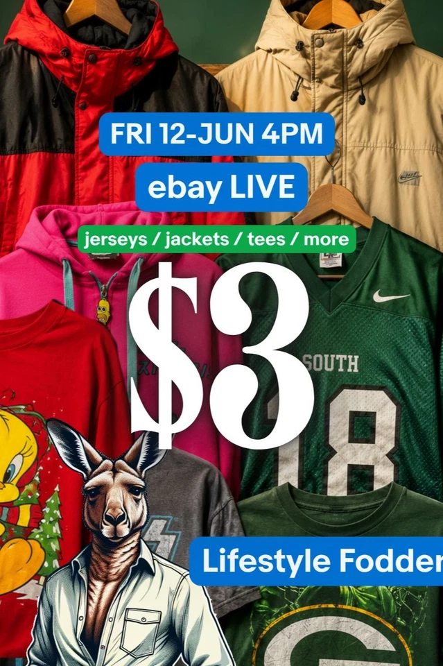 MENS $3 SHOW | Jackets / Tees / Jerseys | North Face / Nike / NRL and MORE!