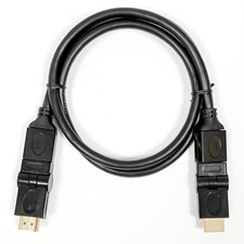 HDMI Kabel Winkelstecker 4K 2K (60Hz)  vergoldel Winkel 360° Full Ultra HD 3D