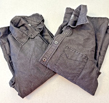 Chef Works Urban Collection Shirt Womens Gray Long Sleeve Button Front Small x 2