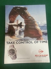 DUNLOP SPORT TIME UHR CHRONOGRAPH SERIE A4 WERBUNG XXVI