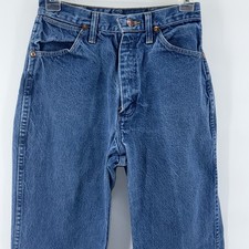 Vintage Wrangler Bootcut Women Sz 5/6x30 Jeans High Rise Denim Blue Made In USA