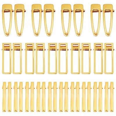 50-teiliges Metallspangen-Set, 3 Styles Haarspangen aus Legierung...