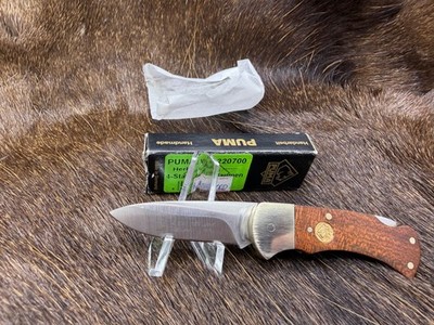 Puma 22 0700 Mini 4 Star Folder Knife With Olive Handles Mint Factory Box - P4