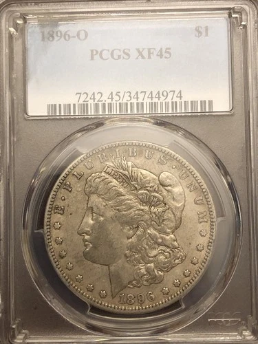 1896 O Morgan Silver Dollar Pcgs Xf45