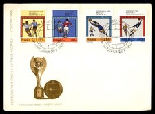 Mayfairstamps Poland FDC 1966 Soccer Players Combo Trophy First Day Cover aaw_73