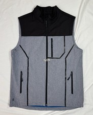 Cody James Core Vest Mens Large Black Fleece Lined Zip Pockets Soft Shell Zip-Up