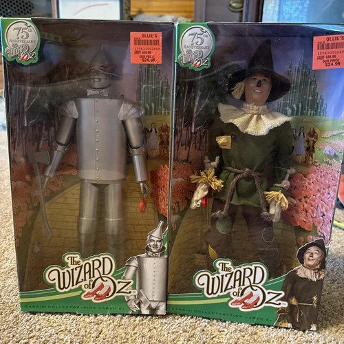 2013 Mattel Wizard of Oz 75th Anniversary Barbie Scarecrow & Tin Man Doll Set