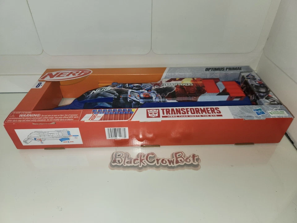 TRANSFORMERS OPTIMUS PRIMAL NERF BLASTER 16 Darts HASBRO *BRAND NEW* IN HAND - Image 3 of 4