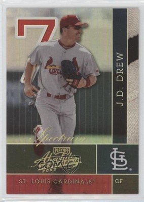 2002 Playoff Absolute Memorabilia Spectrum 40/100 JD Drew #135 0tw4