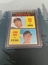 1971 Topps Rookie Stars Steve Brye, Cotton Nash #391 - Writing - FREE SHIPPING