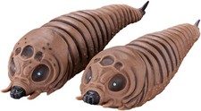 BANDAI MOVIE MONSTER SERIES MOTHRA LARVAE 2003 TWIN SET SOFT VINYL FIGURE