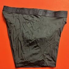 Express Ventilation Mesh Open Fly Boxer Briefs Large 36-38in, Solid Black NWOT