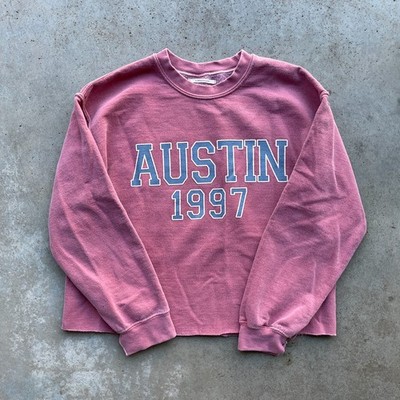 Anthropologie Women's Oversized City Sweatshirt AUSTIN 1997 Size X-Small