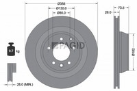 2X Pagid Bremsscheibe 54514NC FüR VW Touareg 7LA 7L6 7L7 7P5 7P6 TDI FSI R50 V10