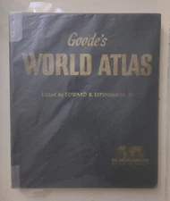 1953 GOODE'S WORLD ATLAS  Hardback~Physical, Political & Economic w/Color Maps 