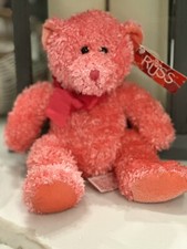 Vintage Russ Berrie Sparkle Pink Bear 15" Plush Stardust NWT