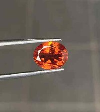 Natural Orange Garnet Spessartite Garnet 8-10Ct Certified Loose Oval Gemstone