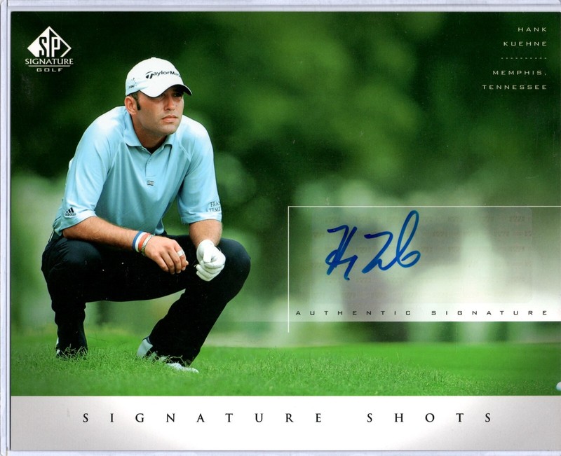 2004 SP Signature Golf Hank Kuehne 8x10 Signed photo Signature Shots Auto