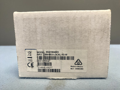 Crestron USB-NX2-LOCAL-1G-W USB over Ethernet Endpoint Wall Plate 6510562