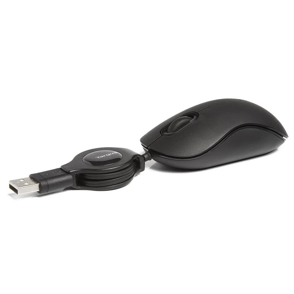 Targus 3 Button Wired USB Optical Mouse AMU89EU Black - Image 4 of 4