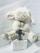 Ganz Lamb  Cross Serenity Christening Baptism Birth Gift Girl 11  Plush NWT