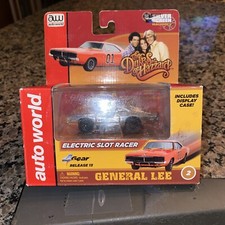 dukes of hazzard Chrome General Lee Slot Car By Auto world-free Shipping