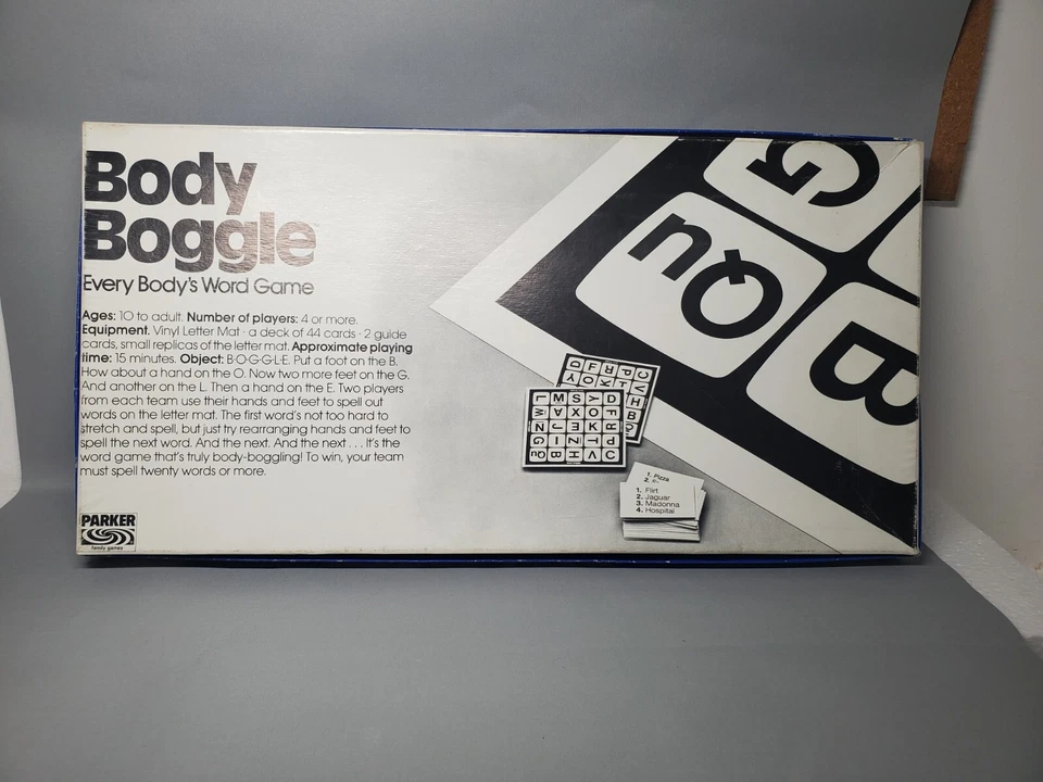 Vintage Body Boggle Game By Parker Bros 1985 Fully Complete  - Image 2 of 4