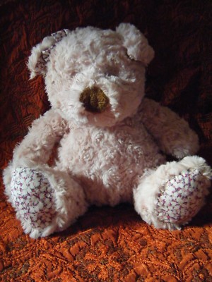 ARCADIA PFIRSICHROSA BLUMENOHREN TEDDY MICRO HOTTIE 8 ZOLL CA. SEHR GUTER ZUSTAND B130