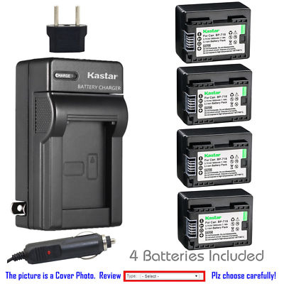 BP-718 CG-700 Battery or Charger for Canon VIXIA HF R800 M50 M52 M500 R30  R32