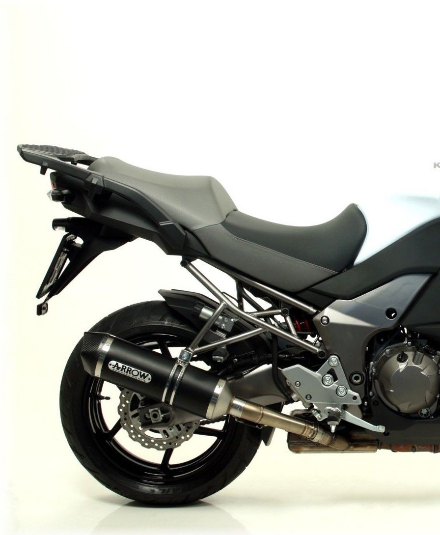 Arrow Complete Exhaust Inox / Black Aluminum Kawasaki Versys 1000