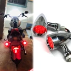 Motorcycle Chrome LED Bullet Turn Signal Lights For Harley Davidson Dyna Fatboy