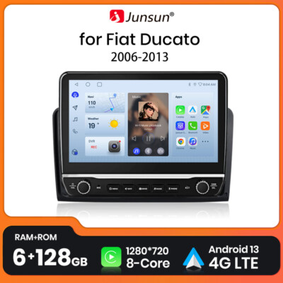 6+128G Carplay Für Fiat Ducato 2006-2023 Android 13 Autoradio GPS Navi WIFI DAB+