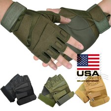 US Men Army Military Tactical Shooting Motorcycle Hunt Half  Full Finger Gloves