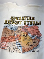 Vintage 1991 Operation Desert Storm Sweatshirt Crewneck Xl 90s Made In USA Ga1
