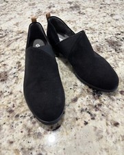 Dr Scholls Be yYou Black Suede Flats Women  s Size 7 NEW