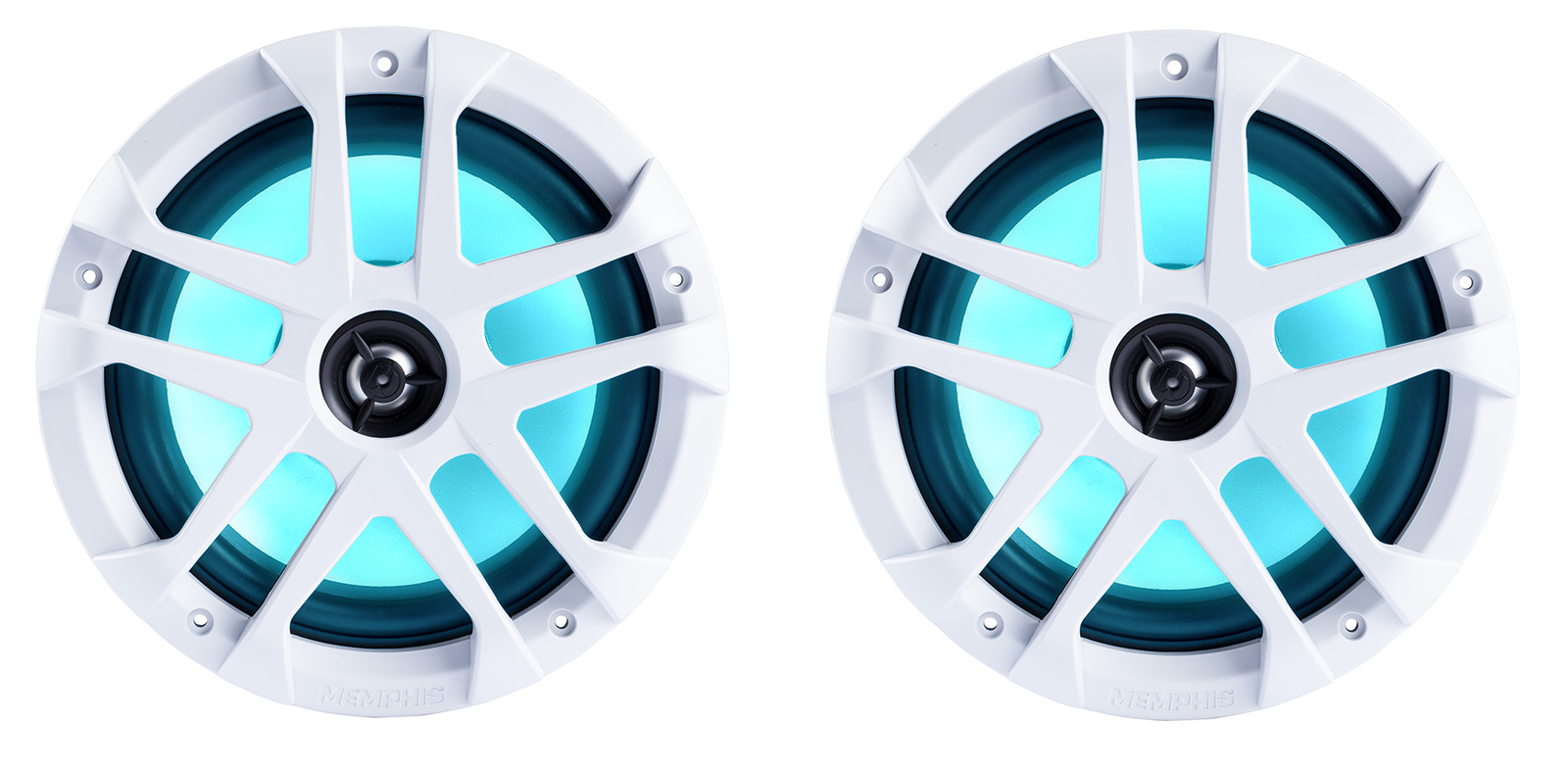 Пара морских акустических систем Memphis Audio MXA80L мощностью 120 Вт 8 двухполосных динамиков для лодок с RGB-светодиодными решетками 42190₽