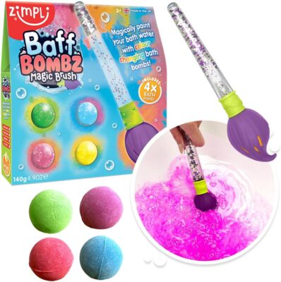 Baff Bombz Magic Brush von Zimpli Kinder Malen Sie Ihr Bade Wasser Kreativ Spielzeug