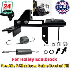 Throttlekickdown Cable Bracket Wspringlinkage Stud For Holley Edelbrock Steel