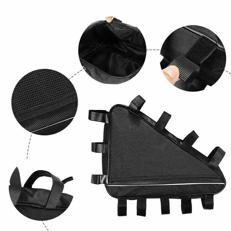 bicycle Triangle Battery Bag Cover Down tube Frame Case Storage for 36v 48v 52v - Image 2 of 4
