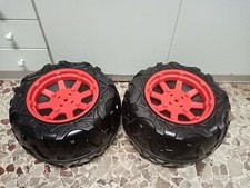 SET 4 RUOTE ANTERIORI E  POSTERIORI AUTO PEG PEREGO POLARIS RZR XP 24 VOLT