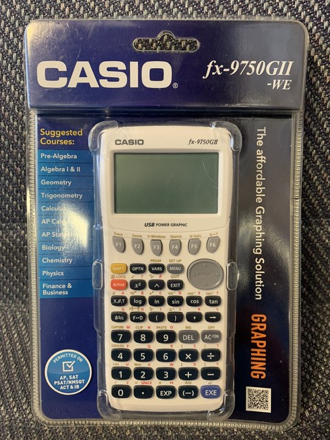 Casio FX-9750GII Graphing Calculator - White for sale online | eBay