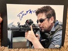 Benicio Del Toro Signed Photo Sicario ACOA Autographed Suspects Galaxy Star Wars